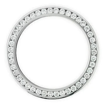  3 Carats Real Custom Diamond Bezel To Fit Rolex Datejust 36 Mm Watch