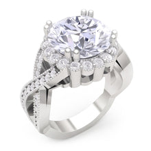 3 Carats Round Antique Style Natural Earth Mined Diamond Wedding Ring Fine Jewellery