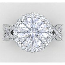 3 Carats Round Antique Style Natural Earth Mined Diamond Wedding Ring Fine Jewellery