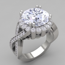 3 Carats Round Antique Style Natural Earth Mined Diamond Wedding Ring Fine Jewellery