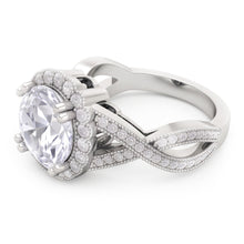 3 Carats Round Antique Style Natural Earth Mined Diamond Wedding Ring Fine Jewellery
