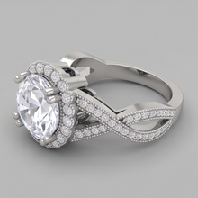 3 Carats Round Antique Style Natural Earth Mined Diamond Wedding Ring Fine Jewellery