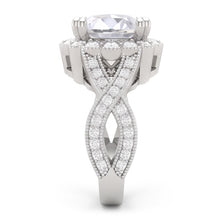 3 Carats Round Antique Style Natural Earth Mined Diamond Wedding Ring Fine Jewellery