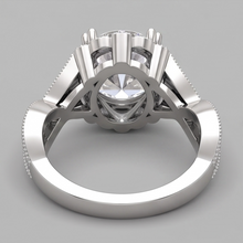 3 Carats Round Antique Style Natural Earth Mined Diamond Wedding Ring Fine Jewellery