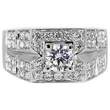 3 Carats Round Natural Earth Mined Diamond Anniversary Mens Ring White Gold 14K