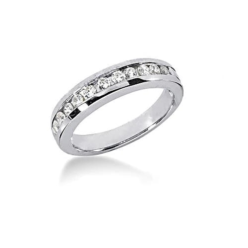 3 Carats Round Real Diamond Engagement Ring Set