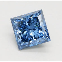 3 CaratsLoose Light Genuine Blue Diamond Princess Cut