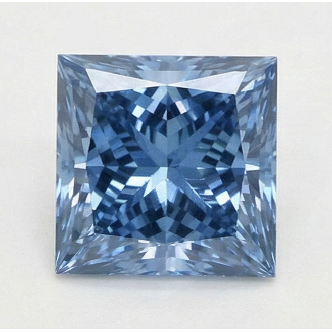 3 CaratsLoose Light Genuine Blue Natural Earth Mined Diamond Princess Cut