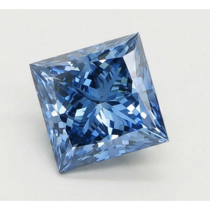 3 CaratsLoose Light Genuine Blue Natural Earth Mined Diamond Princess Cut