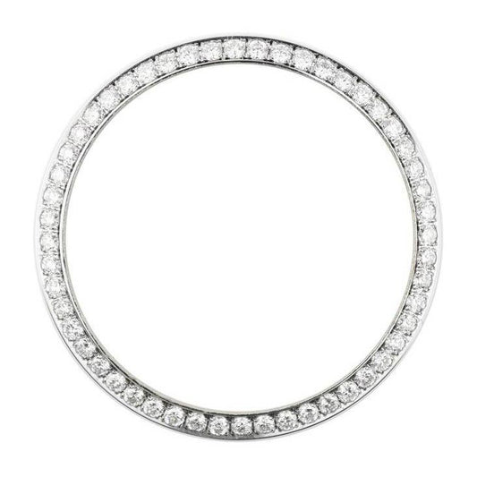 3 Ct Custom Genuine 34 Mm Diamond Bezel To Fit Rolex Date Mens Watch