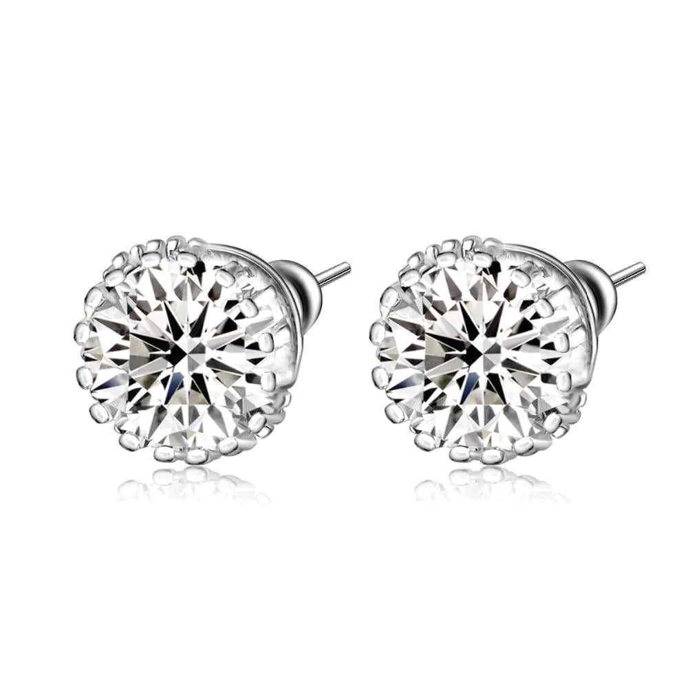 3 Ct Genuine Diamond Earrings Birthday Jewerly