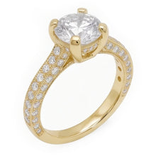 3 Ct Gorgeous Natural Earth Mined Diamond Anniversary Ring Yellow Gold