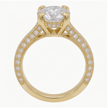 3 Ct Gorgeous Natural Earth Mined Diamond Anniversary Ring Yellow Gold