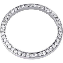 3 Ct Round Custom Real Natural Earth Mined Diamond Bezel To Fit Rolex Date All Watch Models