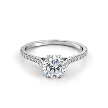 3 Ct Round Cut Real Diamond Women Anniversary Ring White Gold