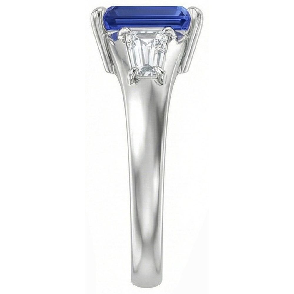 3 Ct Sapphire Wedding Ring