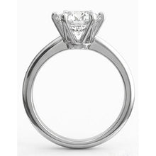3 Ct Solitaire Round Natural Earth Mined Diamond Engagement Ring White Gold