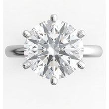 3 Ct Solitaire Round Natural Earth Mined Diamond Engagement Ring White Gold