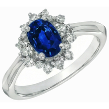 3 Ct Sri Lankan Sapphire With Natural Earth Mined DIAMOND ( NOT LAB GROWN )s Ring White Gold 14K