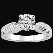 3 Ct. Diamond Solitaire Genuine Antique Style Ring White Gold