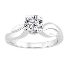 3 Ct. Round Genuine Diamond Solitaire Fancy Ring White Gold 14K New