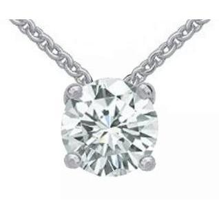 3 Ct.Genuine Diamond Jewelry Pendant White Gold 