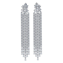 3 Inches Chandelier Earrings Diamonds