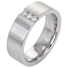 3 Natural Earth Mined Diamonds Tension Set Anniversary Band Thick Shank 0.15 Carats