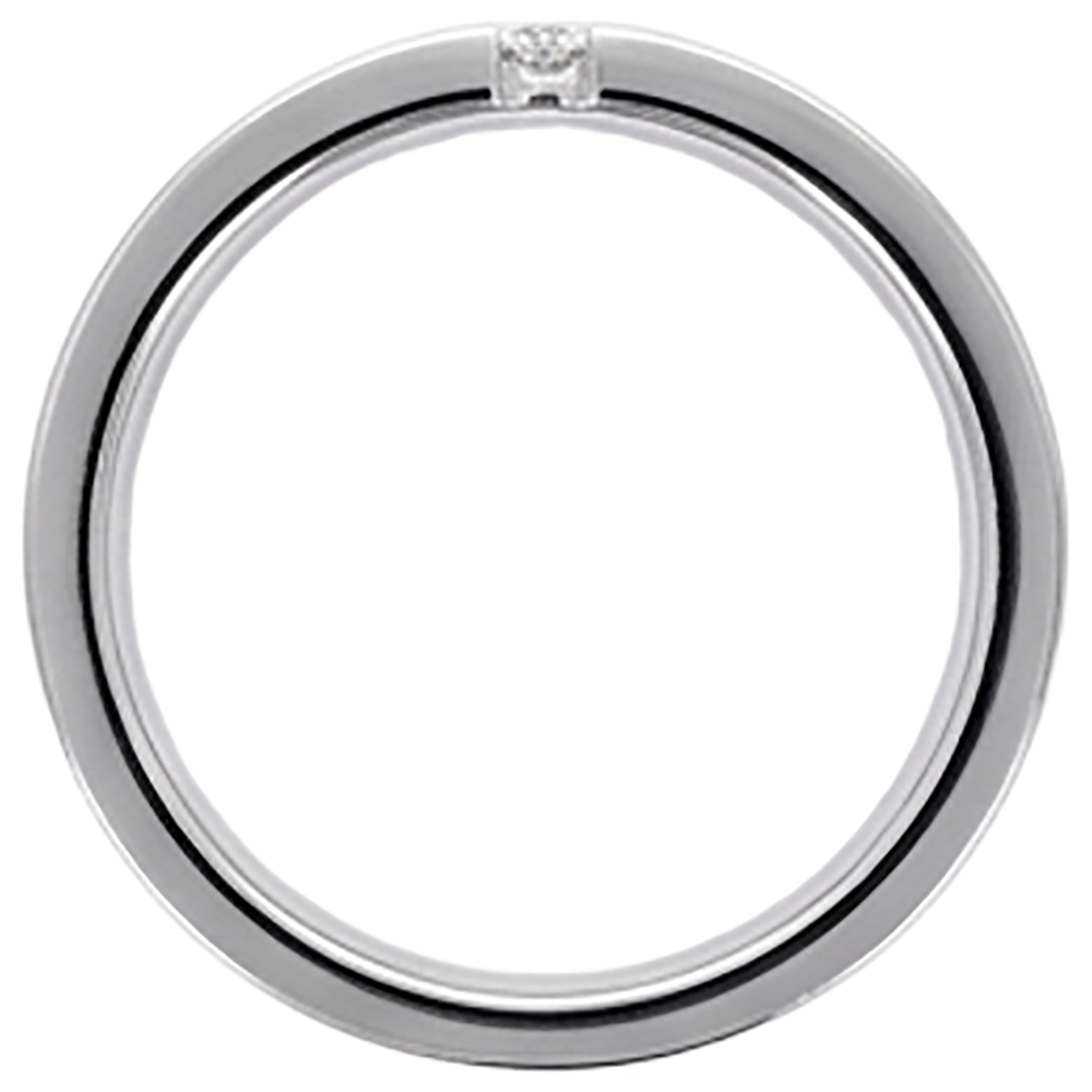3 Natural Earth Mined Diamonds Tension Set Anniversary Band Thick Shank 0.15 Carats