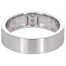 3 Natural Earth Mined Diamonds Tension Set Anniversary Band Thick Shank 0.15 Carats