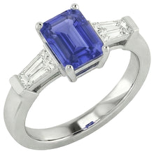 natural emerald sapphire 1.75ct ring side angle