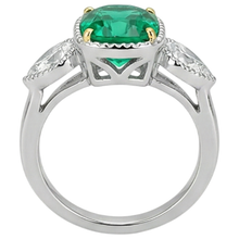 Handcrafted Precious Stone Ring 1.50 ct – top view