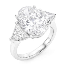 3 Stone Natural Earth Mined Diamond Engagement Ring 8 Carats