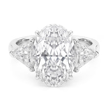 3 Stone Natural Earth Mined Diamond Engagement Ring 8 Carats