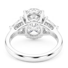 3 Stone Natural Earth Mined Diamond Engagement Ring 8 Carats