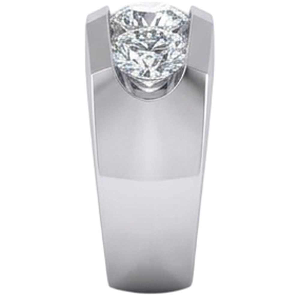 3 Stone Natural Earth Mined Diamond Men's Ring Gold 2.50 Carats
