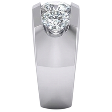 3 Stone Natural Earth Mined Diamond Men's Ring Gold 2.50 Carats