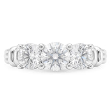 3 Stone Natural Earth Mined Diamond Ring Real
