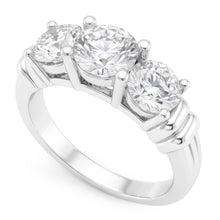 3 Stone Natural Earth Mined Diamond Ring Real