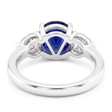 3 Stone Sapphire Engagement Ring
