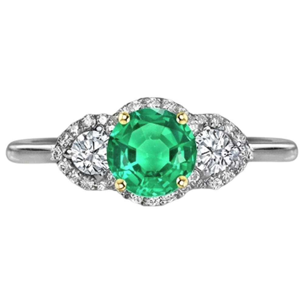 Sophisticated Gemstone Ring 2 ct – angle view