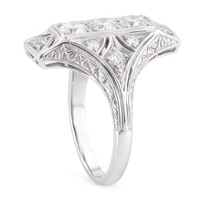 3 Stone Style Round Old Miner Genuine Natural Earth Mined Diamond Ring 4 Carats Milgrain Shank