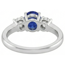 3 Stone Tanzanite And Natural Earth Mined Diamonds 5.50 Carats Wedding Ring Gold 14K