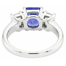 3 Stone Wedding Ring Radiant Sapphire & Emerald Natural Earth Mined Diamonds 3.50 Carats