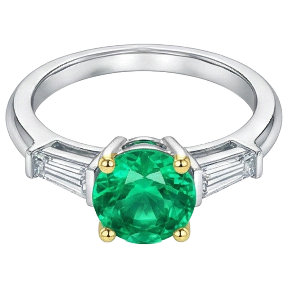 Brilliant Precious Stone Ring 2 ct – side view