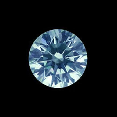 3 Carat Round Cut Blue Enhanced Loose Diamond Diamond