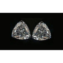 3 Carats Trilliant Cut Triangle Trillion Diamonds Pair G Si Loose Diamond