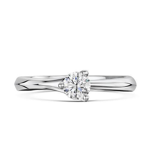 1.25 Ct Solitaire Round Cut Natural Earth Mined Diamond Ring White Gold