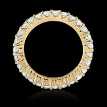 3.25 Ct Round Diamond Eternity Band 14K Yellow Gold