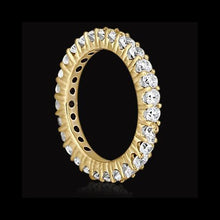 3.25 Ct Round Diamond Eternity Band 14K Yellow Gold